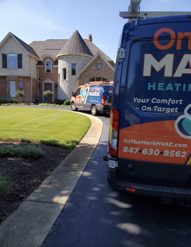 On the Mark service van parked in a customer’s driveway